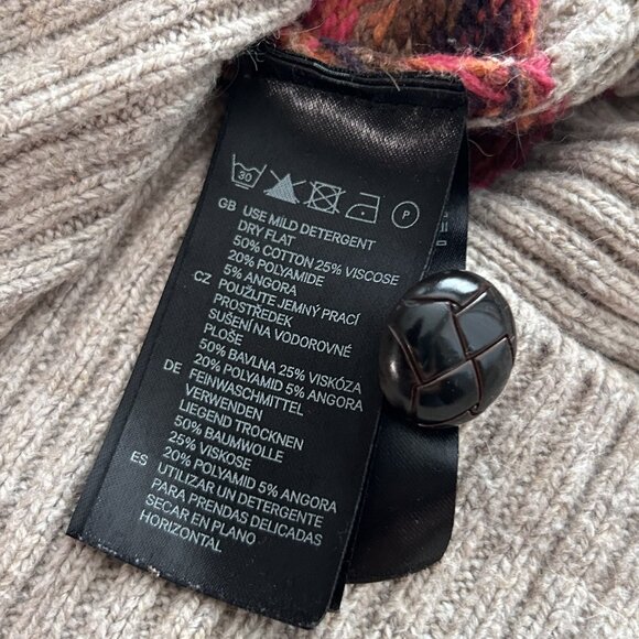 H&M L.O.G.G. Striped Fairisle Cardigan ASO Molly Hooper Sherlock - Picture 7 of 8